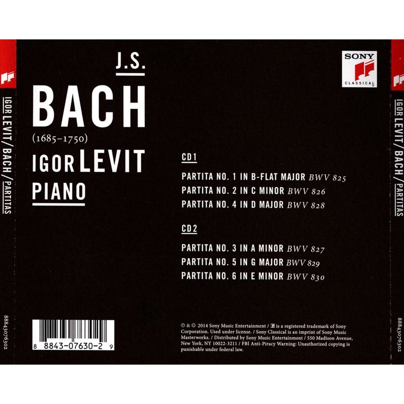 Bach: Partitas BWV 825-830