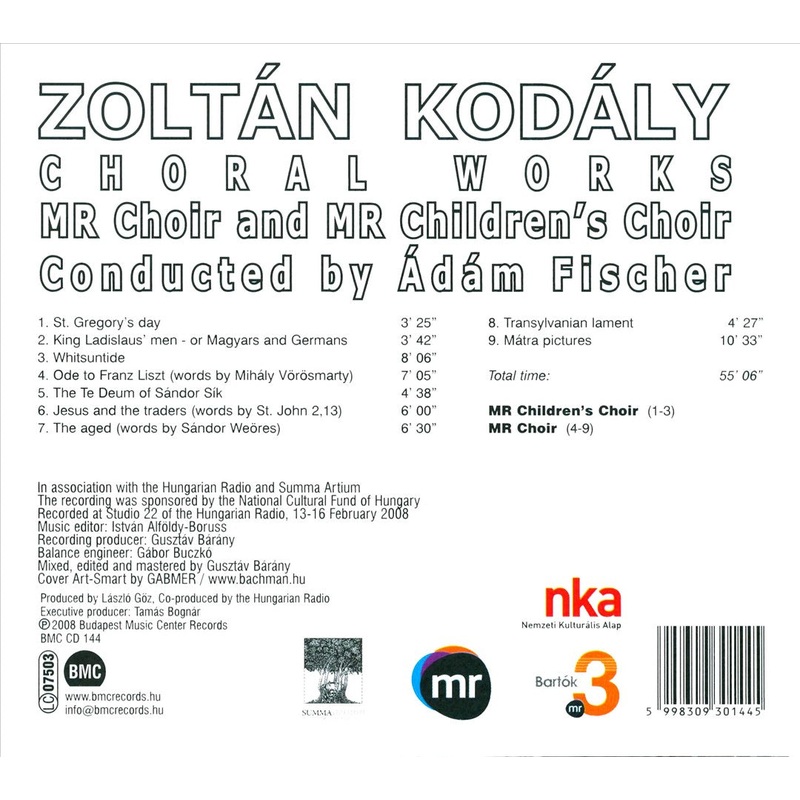 Zoltn Kodly: Choral Works