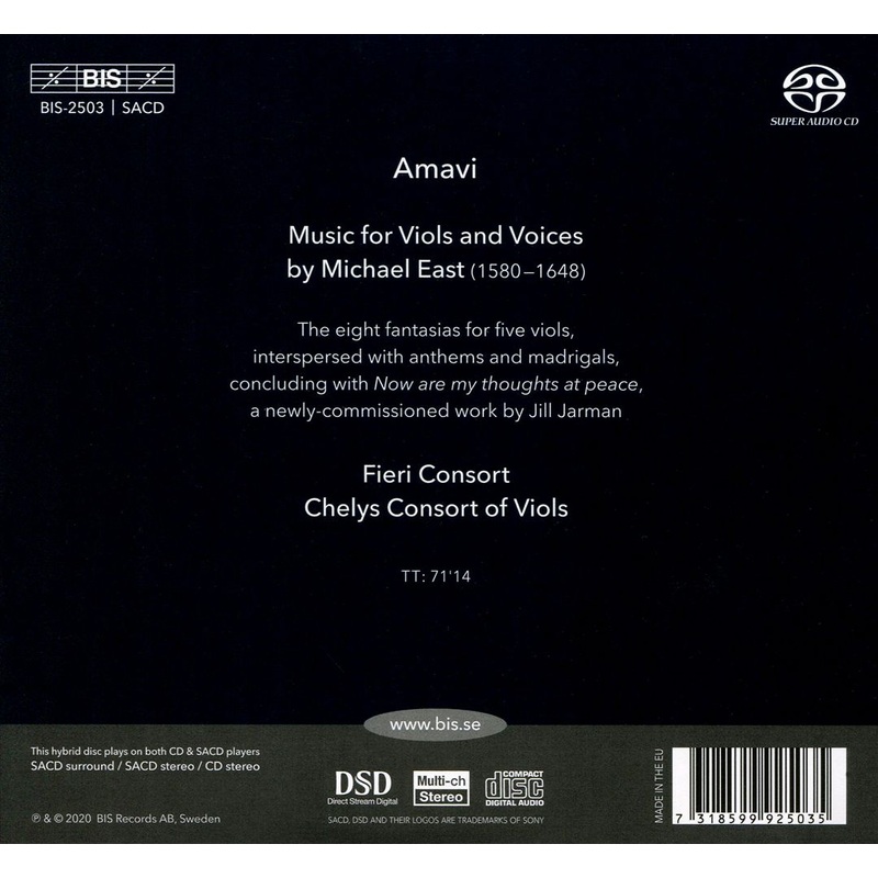 Amavi: Michael East – Music for Viols and Voices