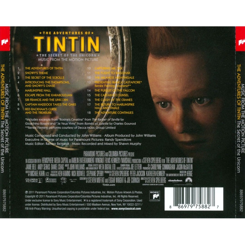 Adventures of Tintin: The Secret of the Unicorn [Music from the Motion Picture]