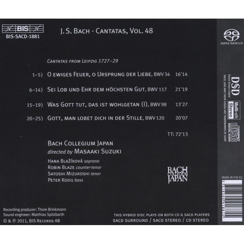 Bach: Cantatas, Vol. 48