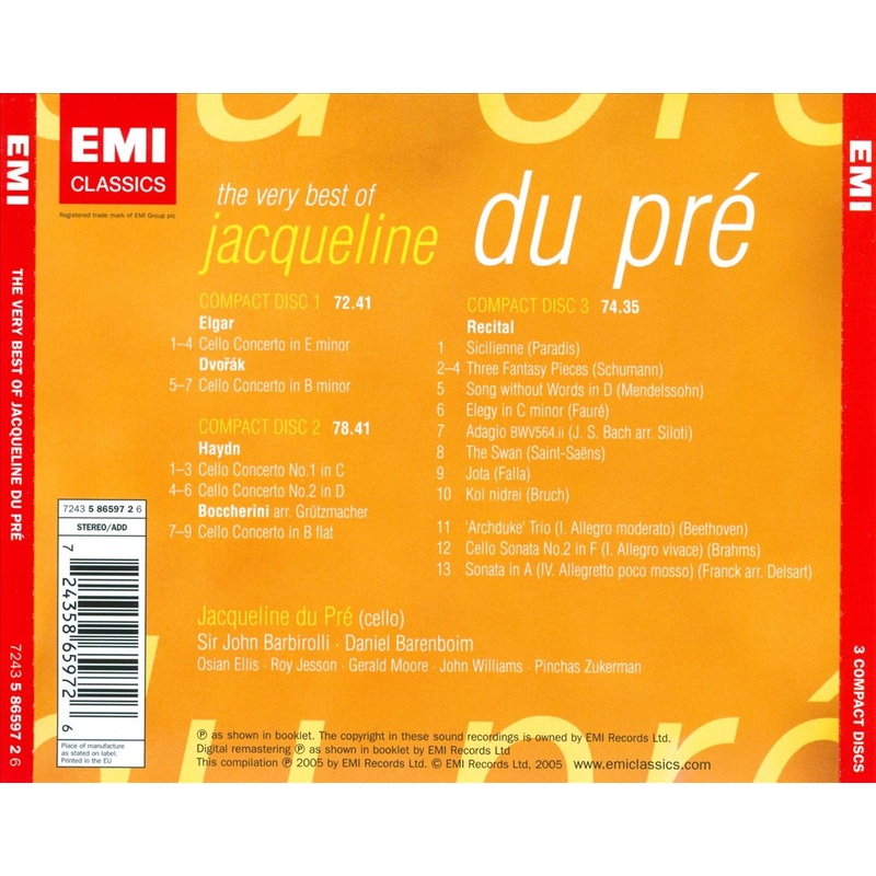 Very Best of Jacqueline du Pr