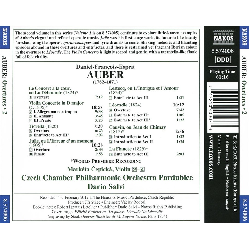 Auber: Overtures, Vol. 2