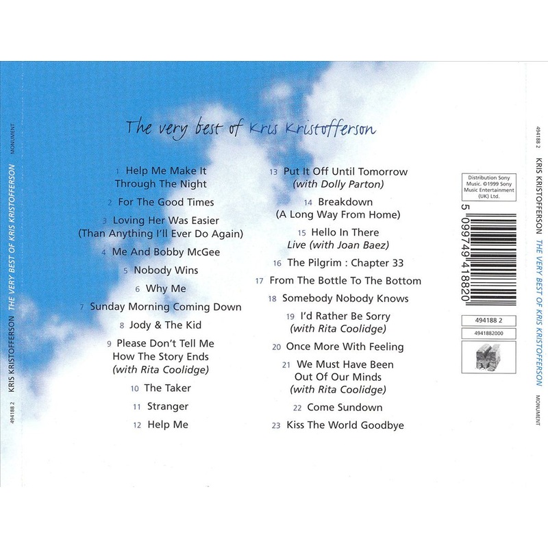 Very Best of Kris Kristofferson [Monument]