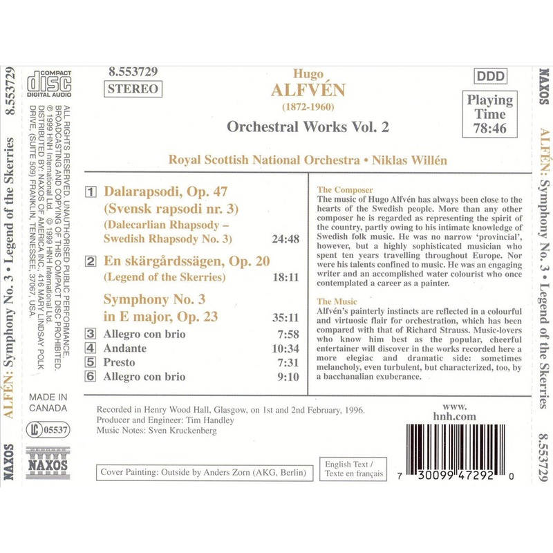 Alfvn: Symphony No. 3