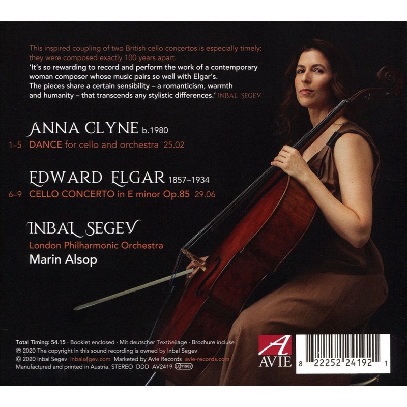 Anna Clyne: DANCE; Edward Elgar: Cello Concerto