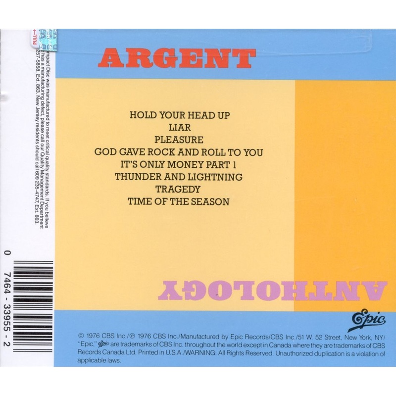 Argent Anthology: A Collection of Greatest Hits