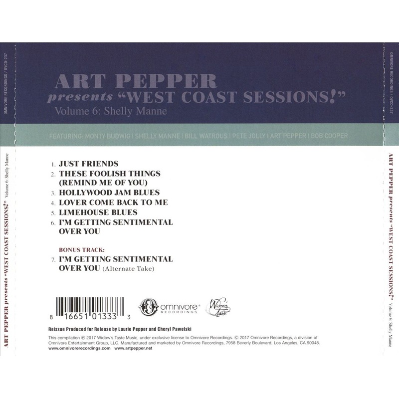 Art Pepper Presents West Coast Sessions, Vol. 6: Shelly Manne