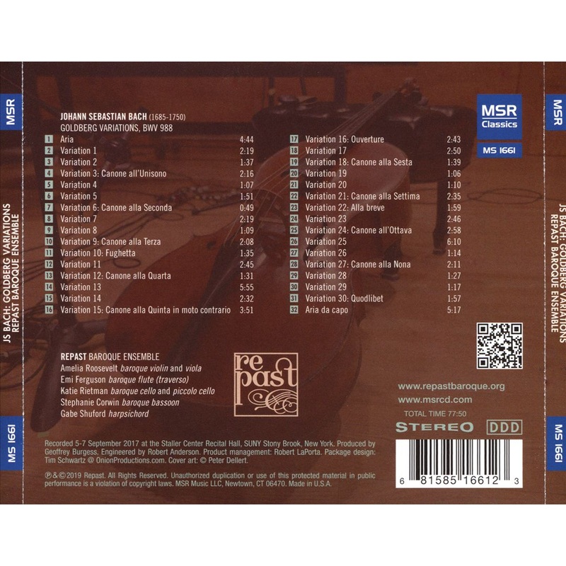 Bach: Goldberg Variations BWV 988 – New Arrangement for Baroque Ensemble