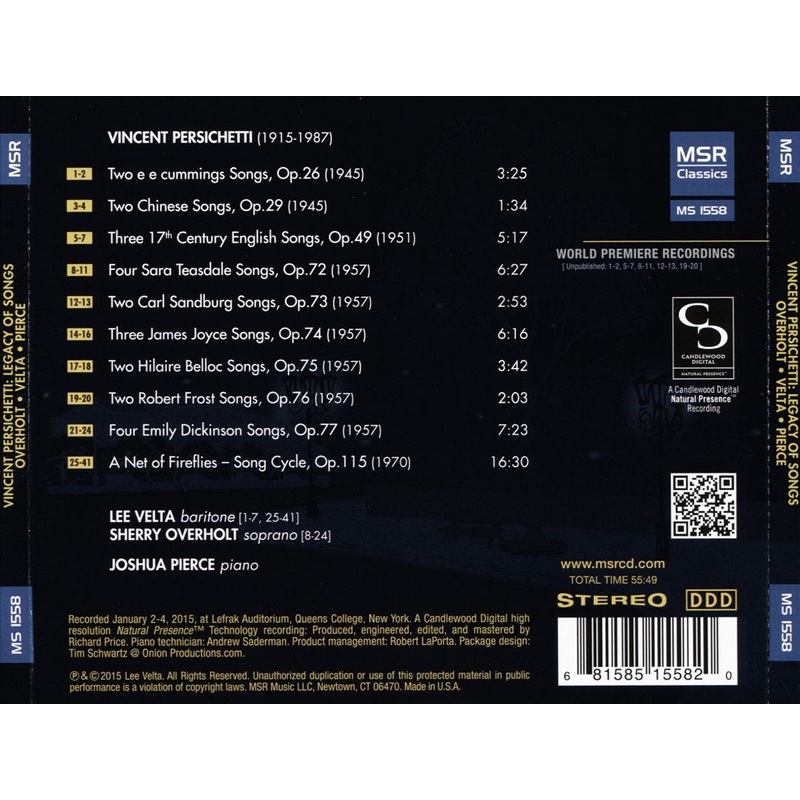 Vincent Persichetti: Legacy of Songs