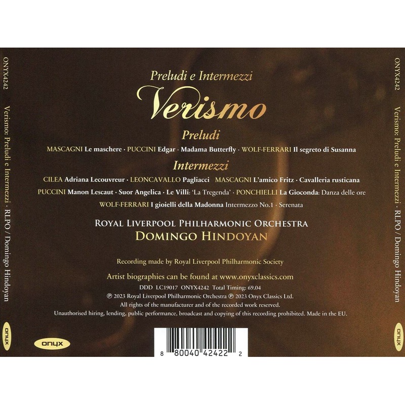 Verismo: Preludi e Intermezzi