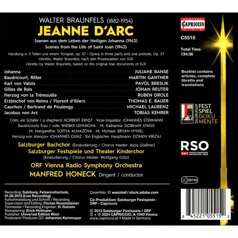 Walter Braunfels: Jeanne d’Arc