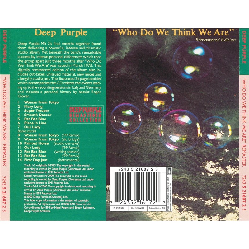 Who Do We Think We Are [UK Bonus Tracks]