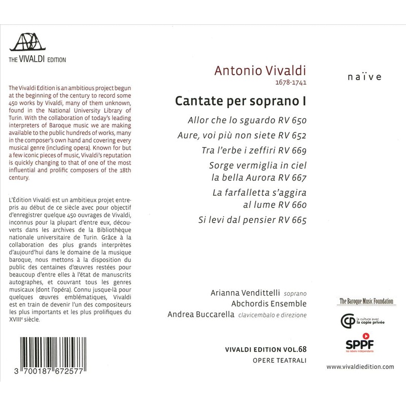 Vivaldi: Cantate per Soprano I