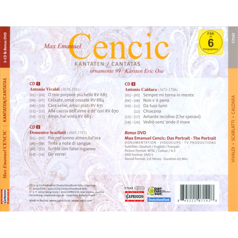 Vivaldi, Scarlatti, Caldara: Cantatas