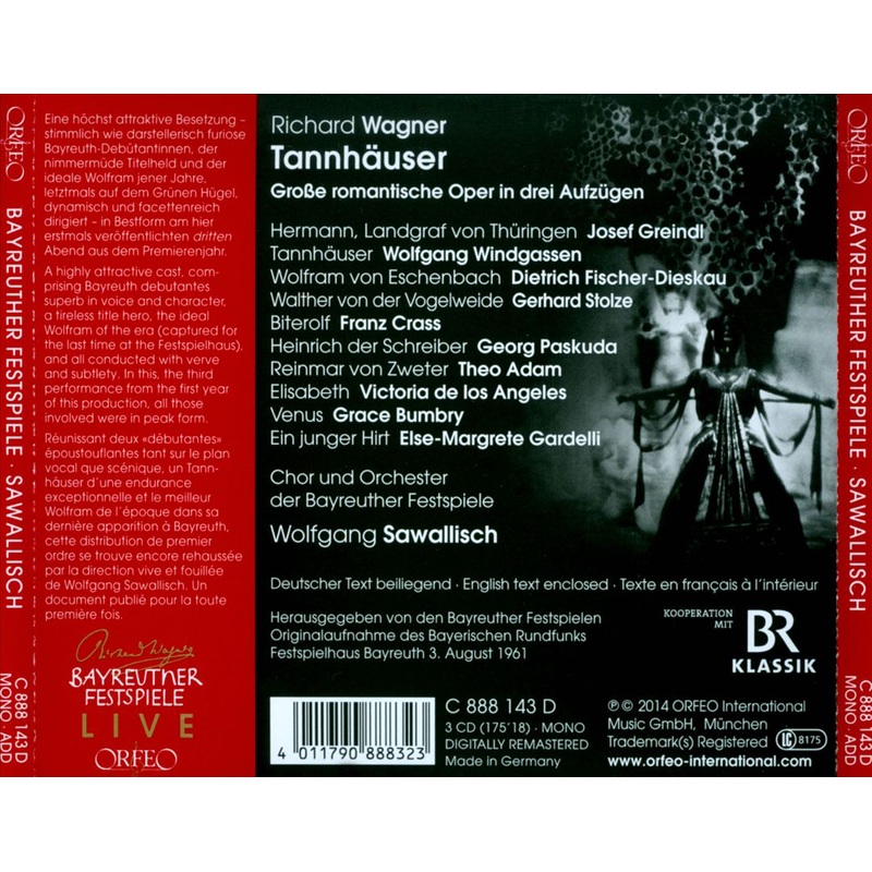 Wagner: Tannhuser (3 August 1961)