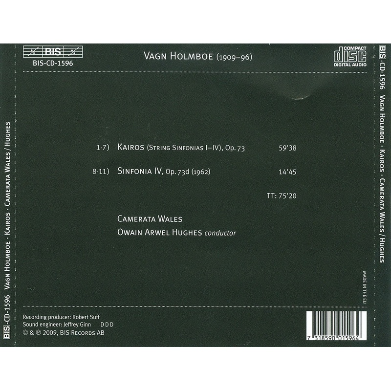 Vagn Holmboe: String Sinfonias I-IV ‘Kairos’