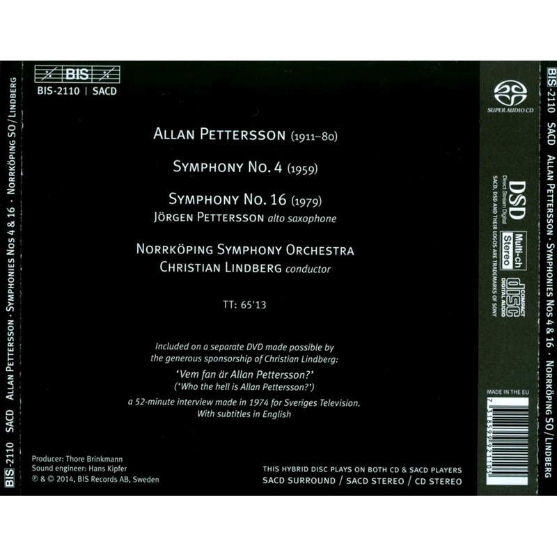 Allan Petterson: Symphonies 4 & 16