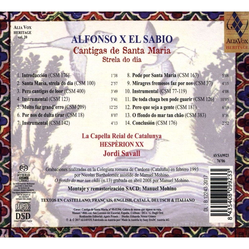Alfonso X el Sabio: Cantigas de Santa Maria