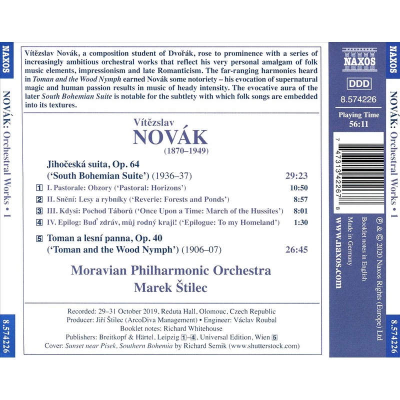 Vtezslav Novk: Orchestral Works, Vol. 1