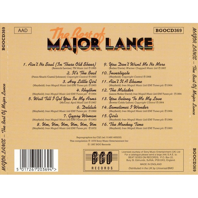 Very Best of Major Lance