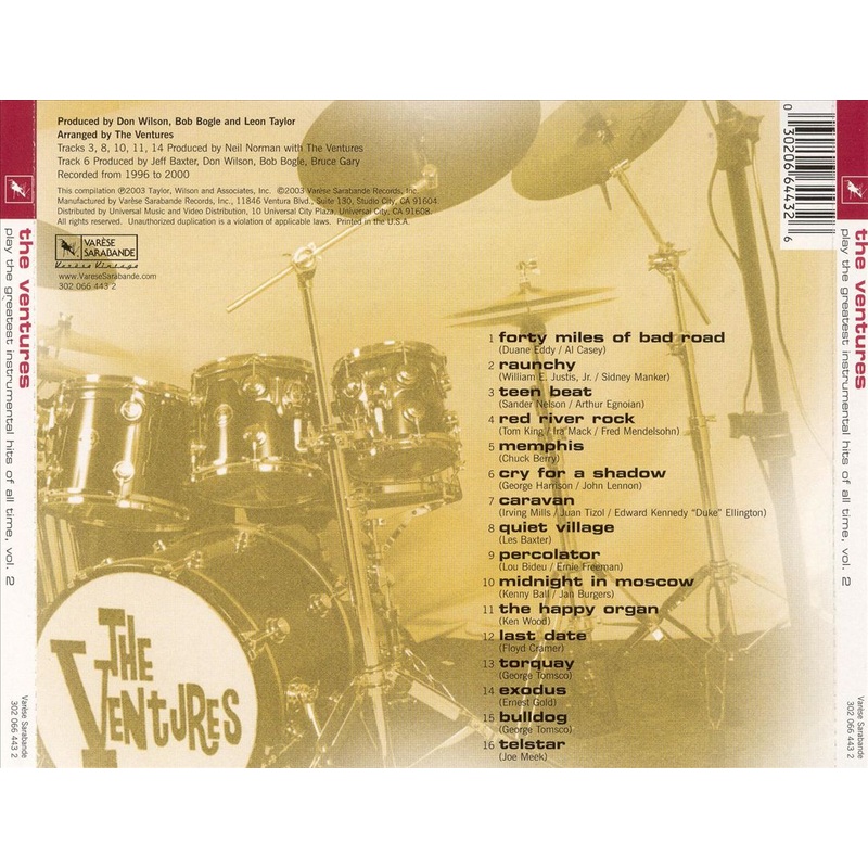 Ventures Play the Greatest Instrumental Hits of All Time, Vol. 2