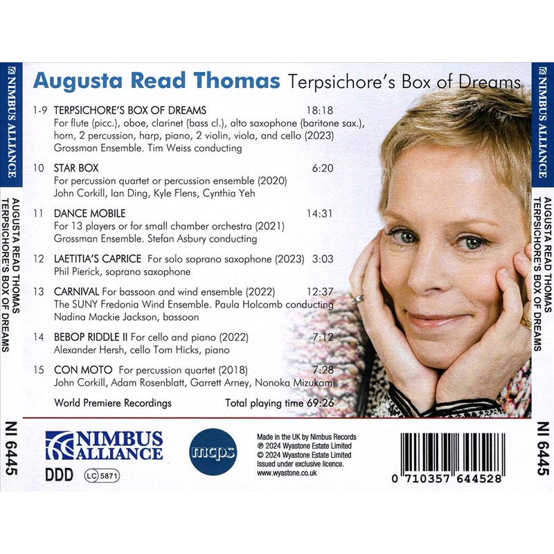 Augusta Read Thomas: Terpsichore’s Box of Dreams