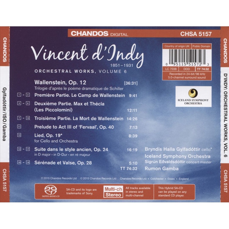 Vincent d’Indy: Orchestral Works, Vol. 6