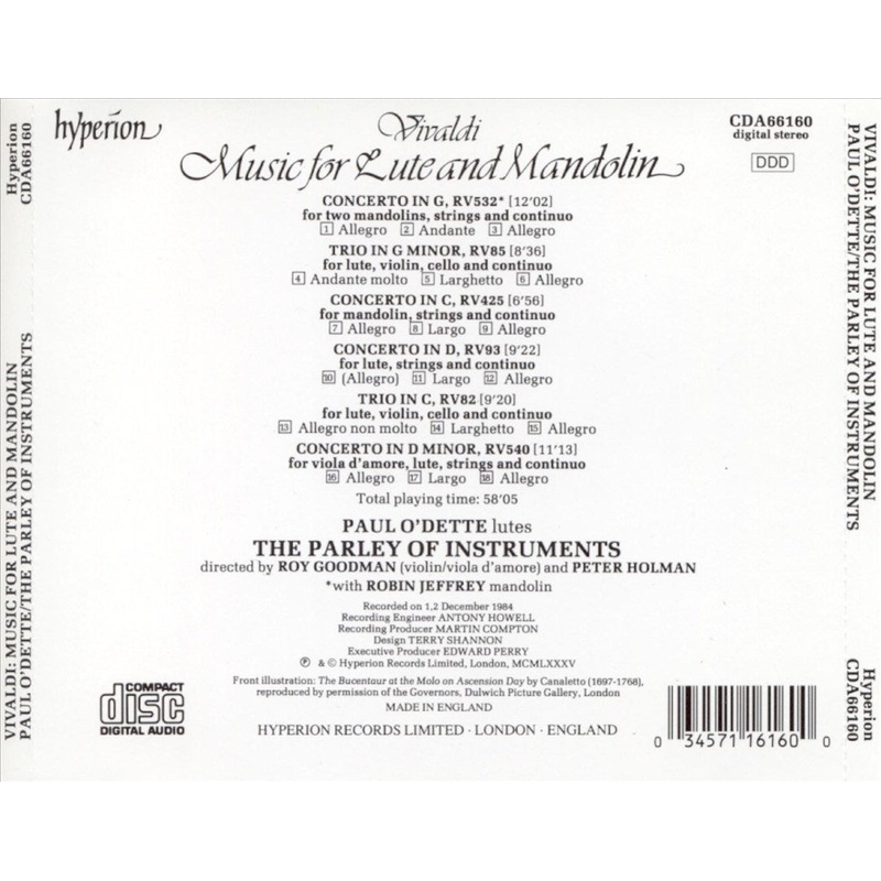 Vivaldi: Lute & Mandolin Concertos