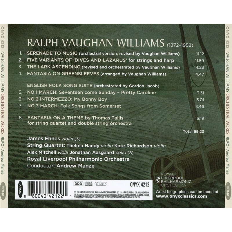 Vaughan Williams: The Lark Ascending; Fantasia on a Theme by Thomas Tallis
