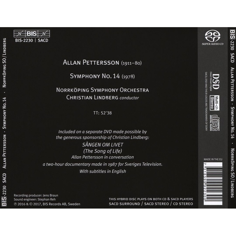 Allan Pettersson: Symphony No. 14
