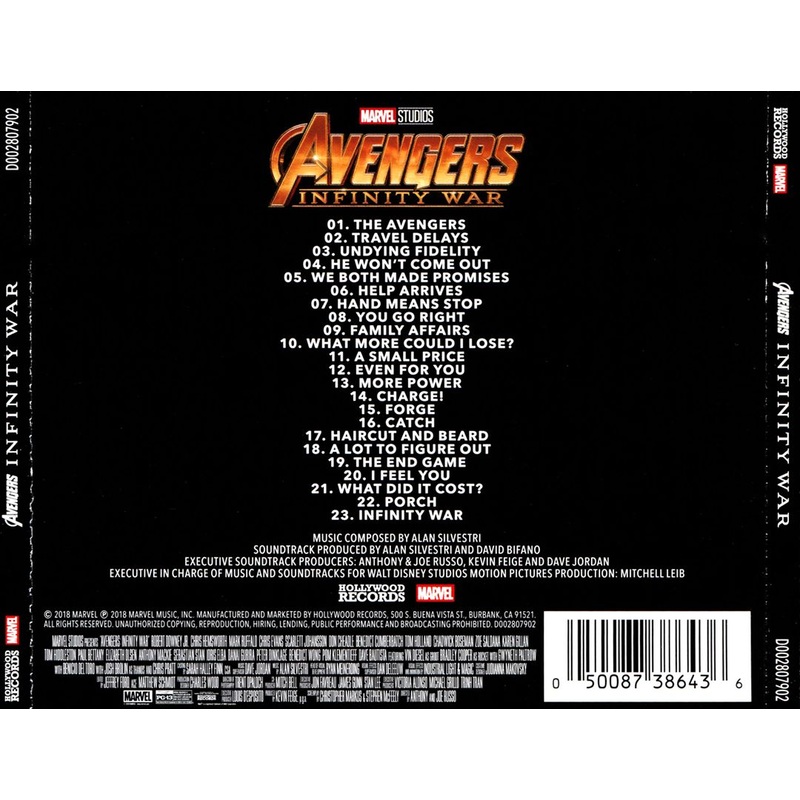 Avengers: Infinity War [Original Motion Picture Soundtrack]