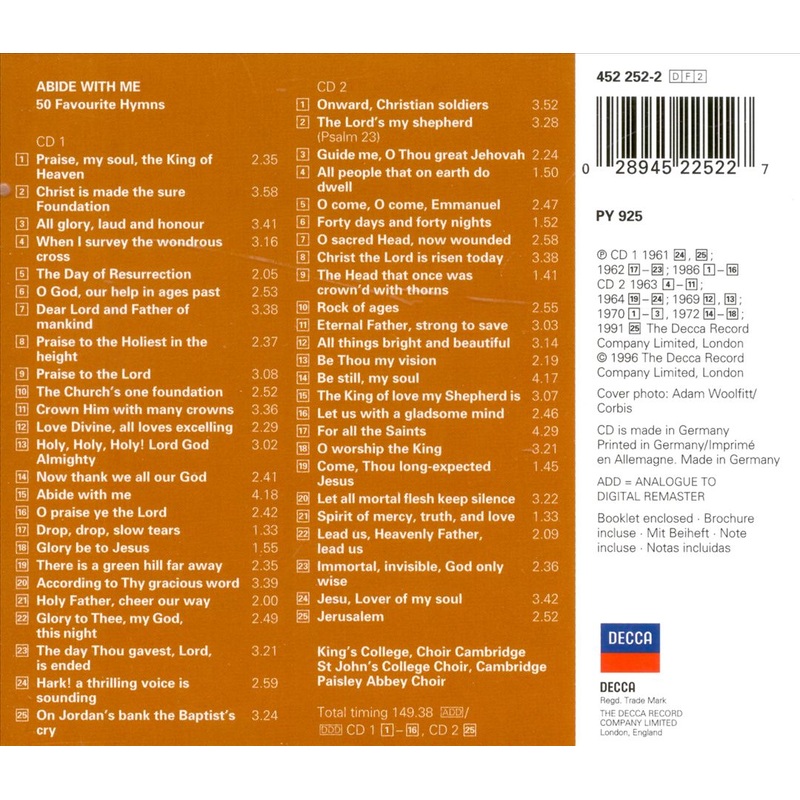 Abide with Me: 50 Favorite Hymns