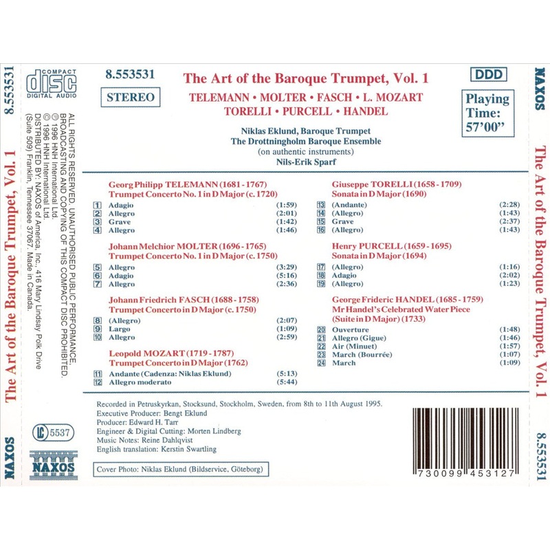 Art of the Baroque Trumpet, Vol. 1