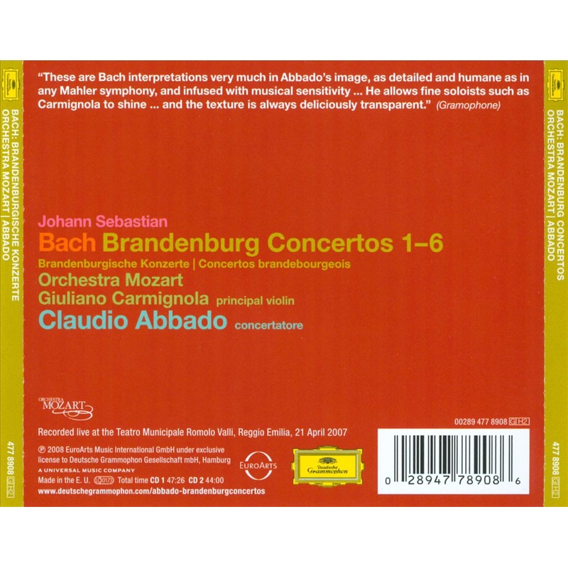 Bach: Brandenburg Concertos 1-6