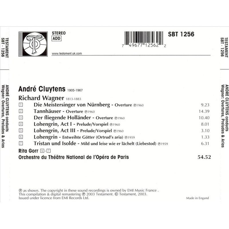 Wagner: Overtures, Preludes & Arias
