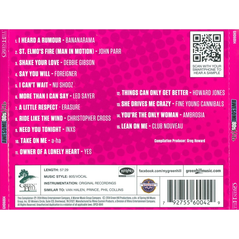 Awesome 80s Hits: 15 Original Hits of the 80s