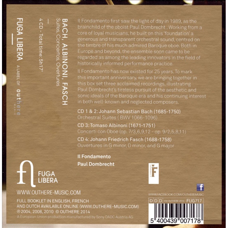 Bach, Albinoni, Fasch: Suites, Concertos, Overtures