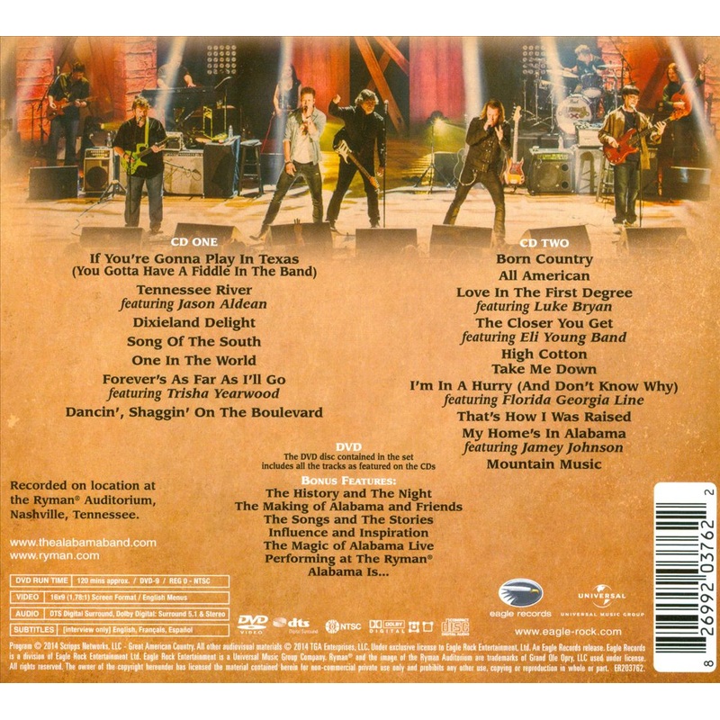 Alabama & Friends at the Ryman [CD/DVD]