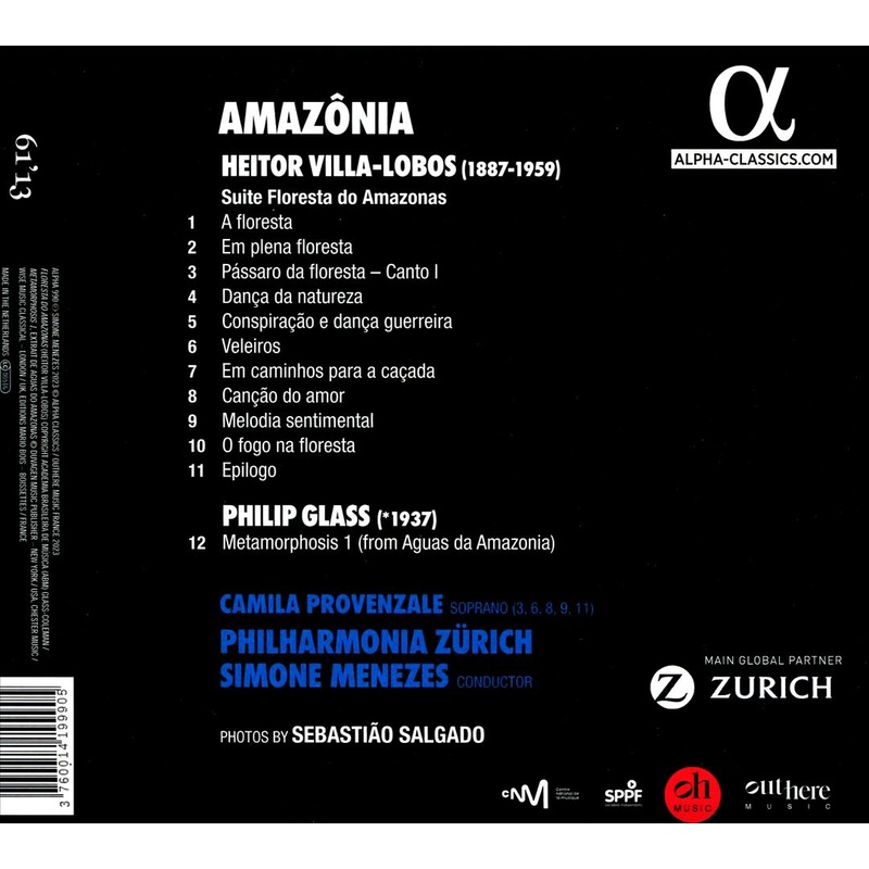 Amaznia: Villa-Lobos, Glass