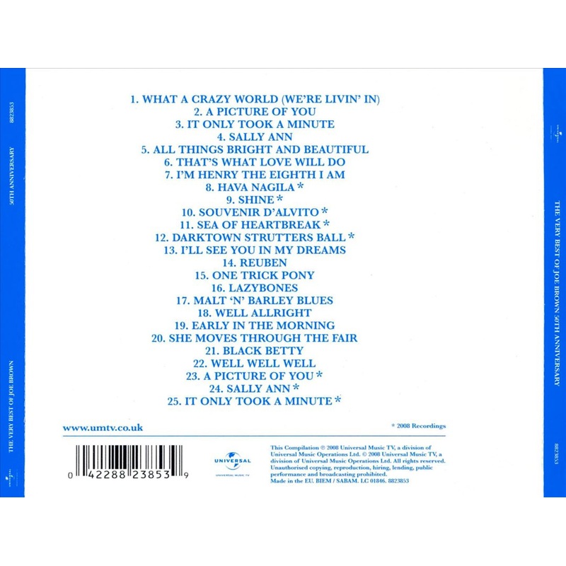 Very Best of Joe Brown: 50th Anniversary