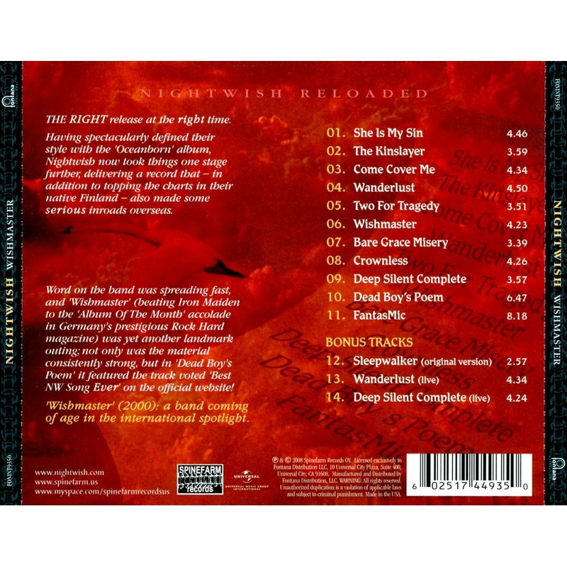 Wishmaster [Bonus Tracks]