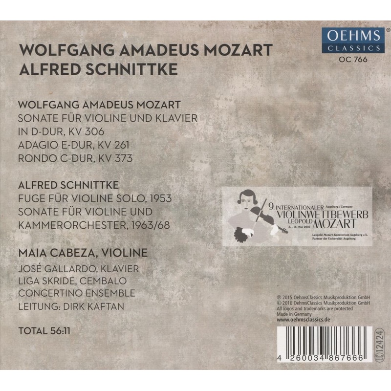 Wolfgang Amadeus Mozart, Alfred Schnittke: Kammermusik