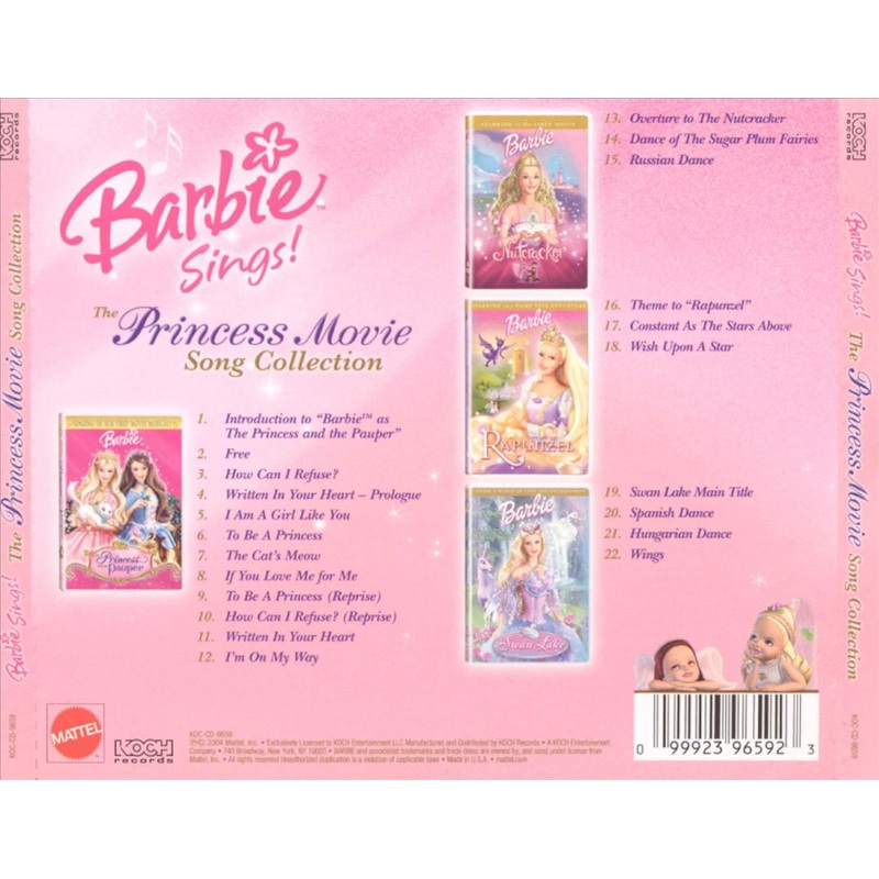 Barbie Sings!: The Princess Movie Song Collection