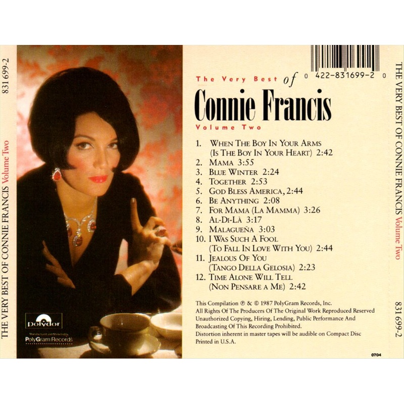 Very Best of Connie Francis, Vol. 2